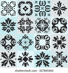 Seamless pattern majolica, arabic, indian, armenia. stock vector illustration