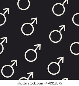 seamless pattern  of a male symbol icon, man