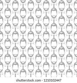 Seamless pattern man, businessman background, abstract crowd of employees. Vector illustration