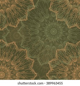 Seamless pattern . Mandala. Arabic, Islam, Indian, Turkish motifs. Can be used as a background for the site and design of the fabric. Vector. 