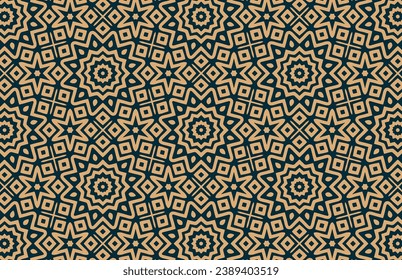 Seamless pattern with Mandala design