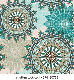 Seamless pattern with mandala. Design element for art.