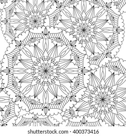 Seamless pattern with mandala. Design element for art.