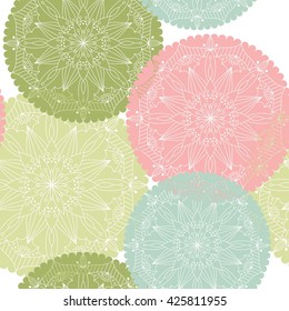 Seamless pattern with mandala. Design element for art.