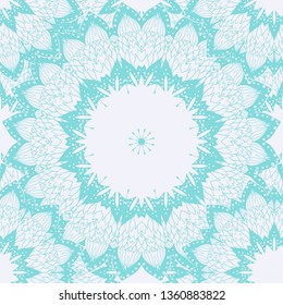 seamless pattern mandala islamic design. Etnic floral background. Vector illustration