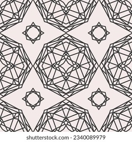 Seamless pattern with mandala ornament. The print is well suited for textiles, wallpaper and packaging.
