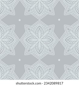 Seamless pattern with mandala ornament. The print is well suited for textiles, wallpaper and packaging.