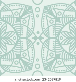 Seamless pattern with mandala ornament. The print is well suited for textiles, wallpaper and packaging.