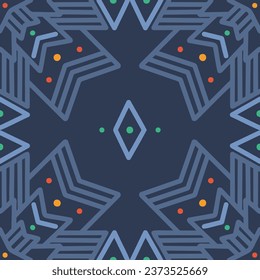 Patrón sin foco con adorno de mandala. La impresión es adecuada para textiles, papel pintado y embalajes.
