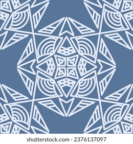 Seamless pattern with mandala ornament. The print is well suited for textiles, wallpaper and packaging.