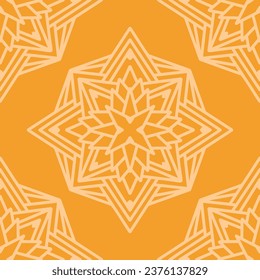Seamless pattern with mandala ornament. The print is well suited for textiles, wallpaper and packaging.