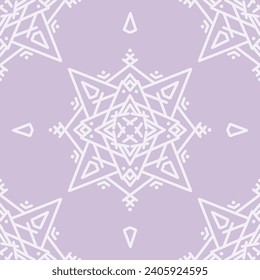 Seamless pattern with mandala ornament. The print is well suited for textiles, wallpaper and packaging.
