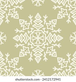 Seamless pattern with mandala ornament. The print is well suited for textiles, wallpaper and packaging.