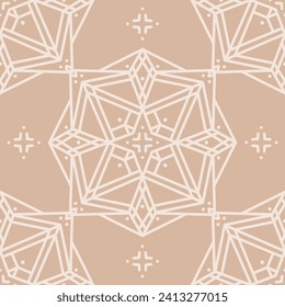 Seamless pattern with mandala ornament. The print is well suited for textiles, wallpaper and packaging.