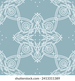 Seamless pattern with mandala ornament. The print is well suited for textiles, wallpaper and packaging.