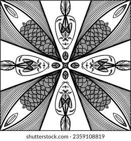 Patrón sin foco con adorno de mandala. Motivos tradicionales árabes e indios. Ideal para tejidos y textiles, papel pintado, embalaje o cualquier idea deseada.
