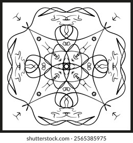 Seamless pattern with mandala ornament. Traditional Arabic, Indian motifs. Great for fabric and textile, wallpaper, packaging or any desired idea