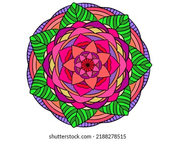 seamless pattern  mandala for use in the production of floor tile patterns, fabrics, fashion