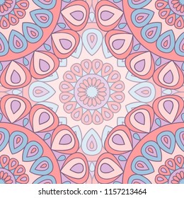 Seamless pattern with mandalas
