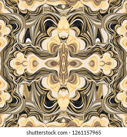 Seamless pattern with mandalas. Abstract multicolored background. Patterns for scarves, tiles, textiles.