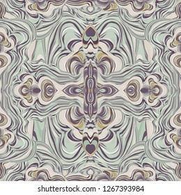 Seamless pattern with mandalas. Abstract multicolored background. Patterns for scarves, tiles, textiles. Vector
