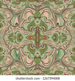 Seamless pattern with mandalas. Abstract multicolored background. Patterns for scarves, tiles, textiles. Vector