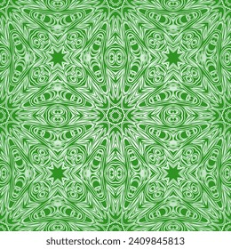Seamless pattern with mandalas. For fabric design, wallpapers, backgrounds, wrapping paper and so on. Vector.