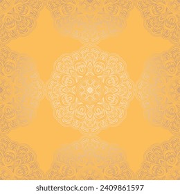 Seamless pattern with mandalas. For fabric design, wallpapers, backgrounds, wrapping paper and so on. Vector.