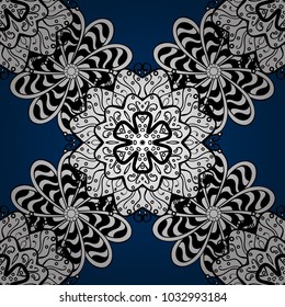 Seamless pattern with Mandalas. Vector ornaments, background. Seamless pattern with abstract ornament.