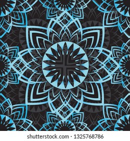 Seamless pattern of mandala.Seamless pattern of mandala. For design backgrounds. - Vector 