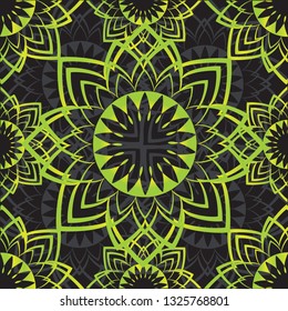 Seamless pattern of mandala.Seamless pattern of mandala. For design backgrounds. - Vector 