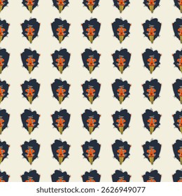 Padrão contínuo com macacos mandris no vetor. Plano de fundo, impressão, elemento de design