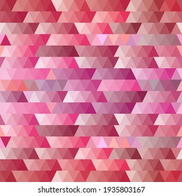 Seamless pattern of many pink triangles, textured background concept. vector illustration.