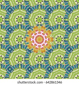Seamless pattern with many small blue flowers. Seamless floral pattern. Vector abstract floral background.