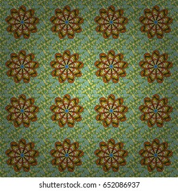 Seamless pattern with many small flowers. Seamless floral pattern. Vector abstract floral background.