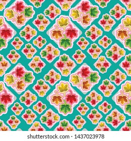 Seamless pattern. maple illustration vector