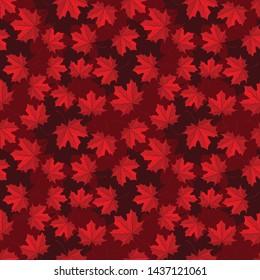 Seamless pattern. maple illustration vector