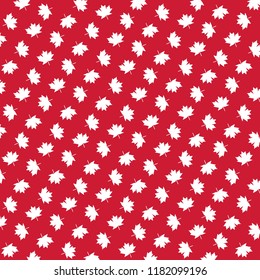 Seamless Pattern Maple Leaf