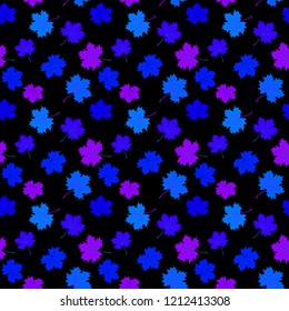 Seamless pattern with maple leaf. Simple background. Stock vector.