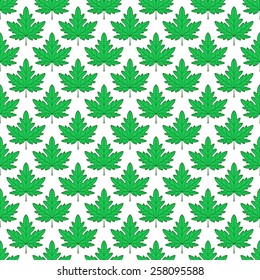 Seamless pattern of the maple leaves