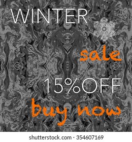 Seamless pattern
marble black and white abstract background for winter sale 
