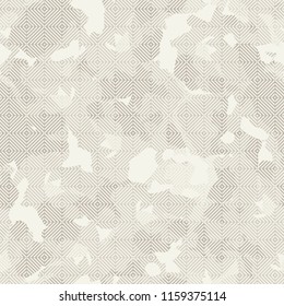 Seamless pattern with a marble pattern. There is a grid consisting of squares with diagonal stripes.