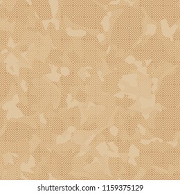 Seamless pattern with a marble pattern. There is a grid consisting of squares with diagonal stripes.