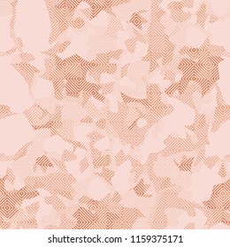 Seamless pattern with a marble pattern. There is a grid consisting of squares with diagonal stripes.