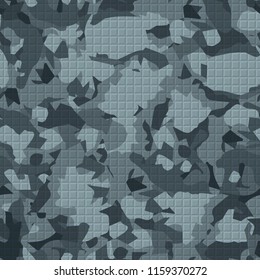 Seamless pattern with a marble pattern. There is a pseudo-relief composed of squares.