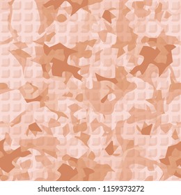 Seamless pattern with a marble pattern. There is a pseudo-relief made up of rounded squares.