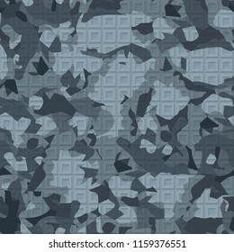 Seamless pattern with a marble pattern. There is a pseudo-relief consisting of square frames.