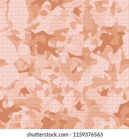 Seamless pattern with a marble pattern. There is a pseudo-relief consisting of square frames.