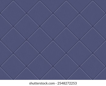 Seamless pattern with marble tiles for bathroom wall or floor. Abstract background with dark purple ceramic mosaic with wavy lines pattern, vector cartoon illustration