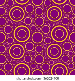 Seamless pattern for Mardi Gras. Circles and bubbles.